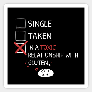 Single Taken Toxic Gluten Sticker